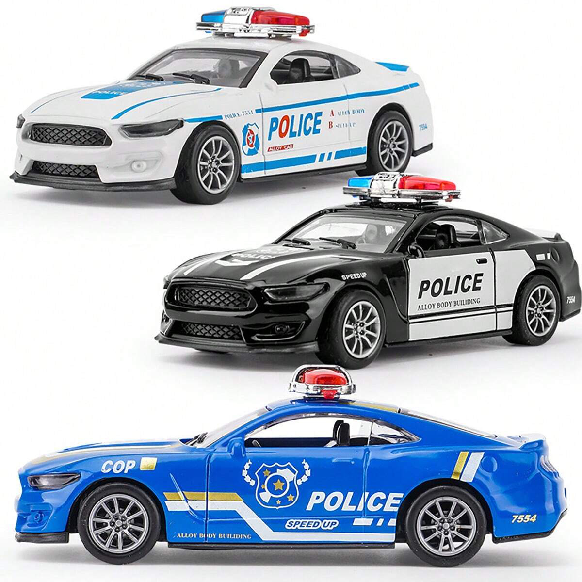 Kids Toys Car - 合金製モデルカー、プルバック機能付き、ドアが開かない、ダイキャスト製、子供向けコレクタブル玩具