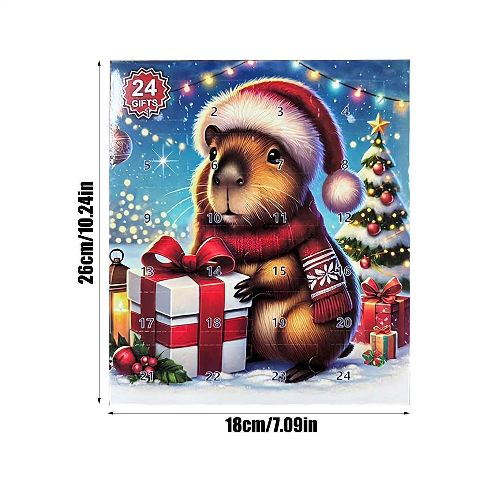Kids Toys Christmas 2025 - クリスマスカレンダー カウントダウン 2025 カピバラフィギュア アドベントトイ 子供向け