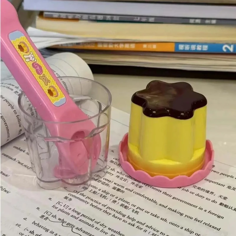 Kids Toys Christmas 2025 - 1 セットかわいいピンクゼリーイチゴプディング給餌おもちゃセットデスクトップ食品飾り子供女の子教育モデル 2025