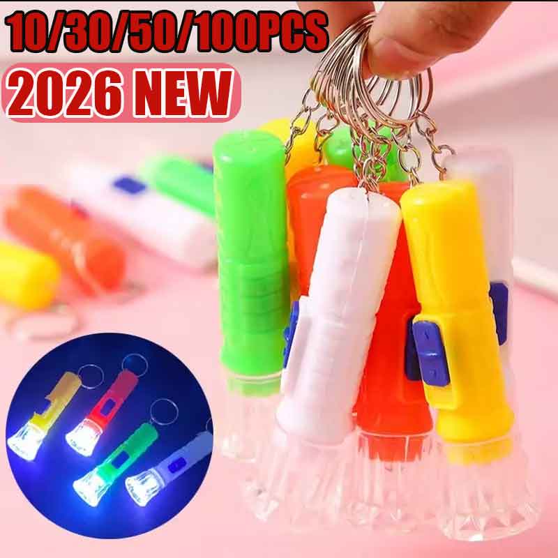 Kids Toys Usa - 10/30/50/100 個ミニ子供用 LED 懐中電灯ランプおもちゃ子供の誕生日パーティーの記念品ピニャータフィラーグッディバッグギフト教室用