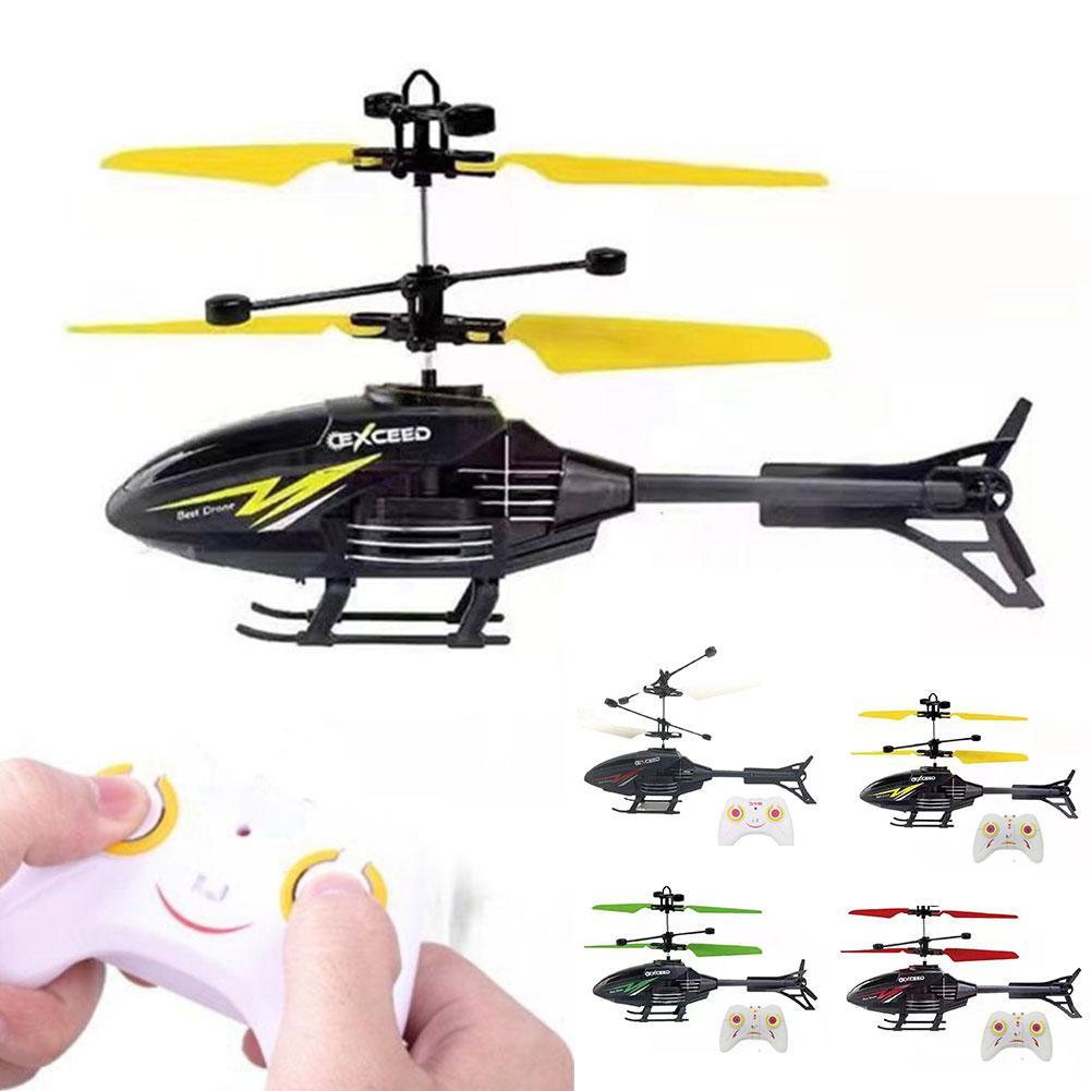 Kids' Toys Channel - リモコンヘリコプター 2 チャンネル RC ヘリコプターのおもちゃ子供のための飛行おもちゃ赤外線誘導サスペンション航空機充電ギフト