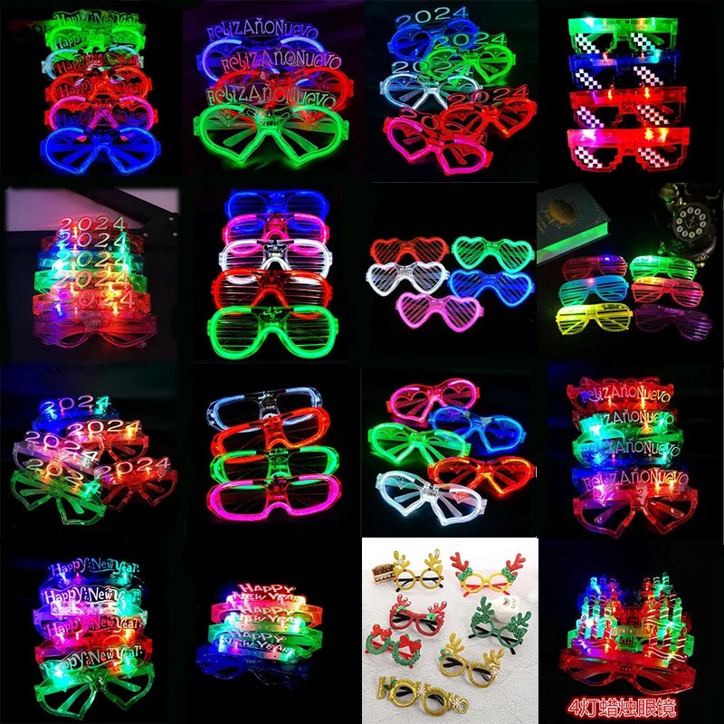Kids Toys Christmas 2025 - 24個入り 子供 大人用 LEDライトアップ 2025 グラス