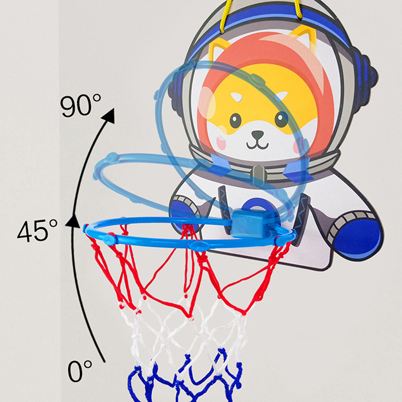 Kids Toys And Games - 子供用調節可能なバスケットボールスタンド漫画の動物の形のシューティングバスケット屋内屋外スポーツボードゲーム子供のおもちゃ