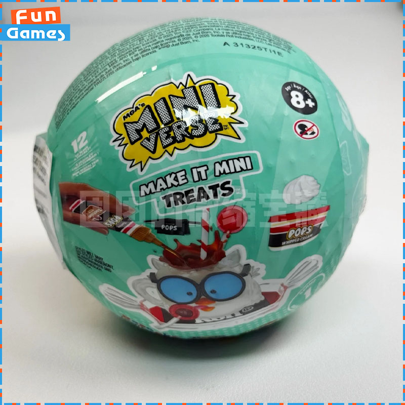 Kids Toys Play - MGAミニバース ミニブラインドボールトイ ハロウィンフード プレイハウストイ ブランドスナック ミニミステリーボックス