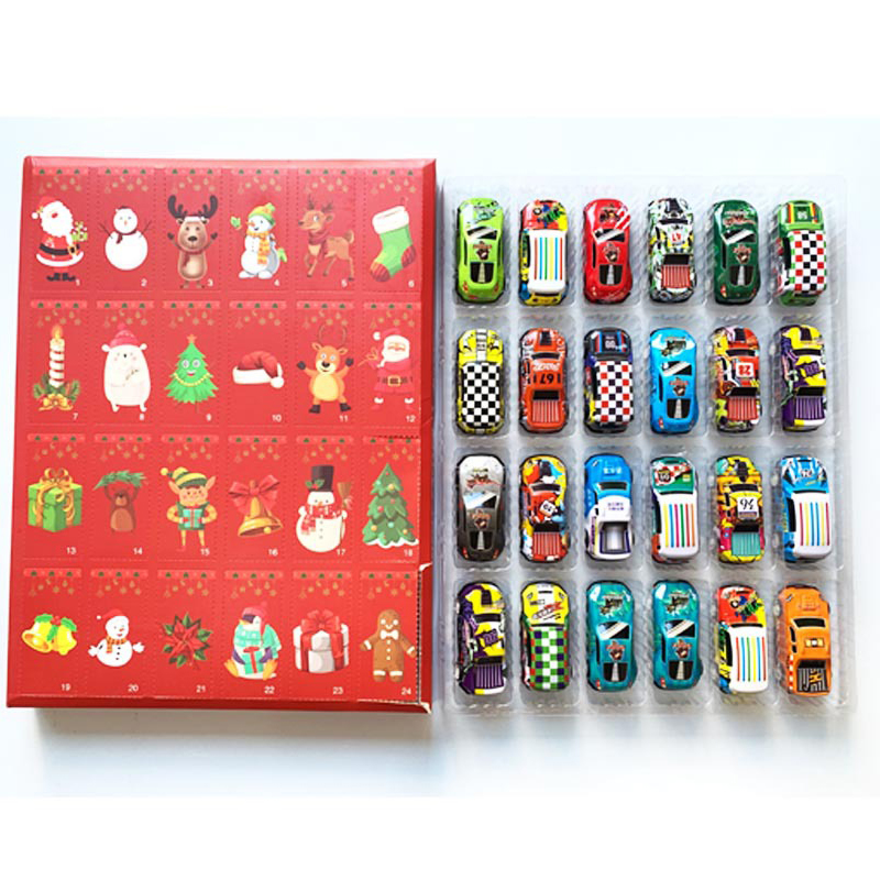 Kids Toys Christmas 2025 - クリスマス キッズ 合金製 車のおもちゃ アドベントカレンダー 2025