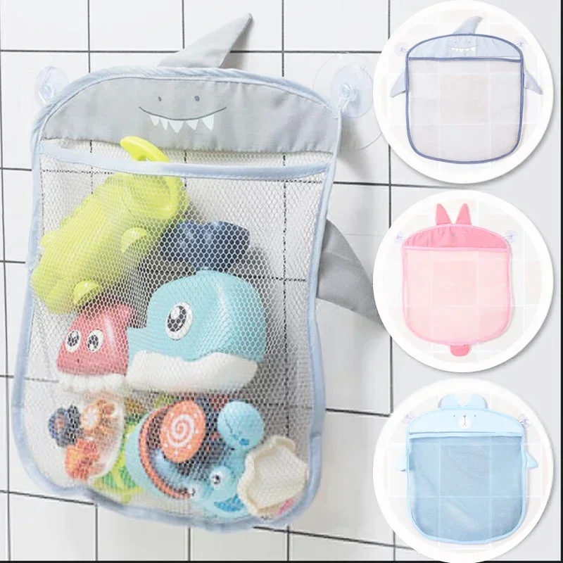 Kids Storage Toys - おもちゃ収納ネットバッグ ベビーバスルームメッシュバッグ 子供用お風呂おもちゃ キッズバスケット 漫画動物型布製砂吸盤オーガナイザー