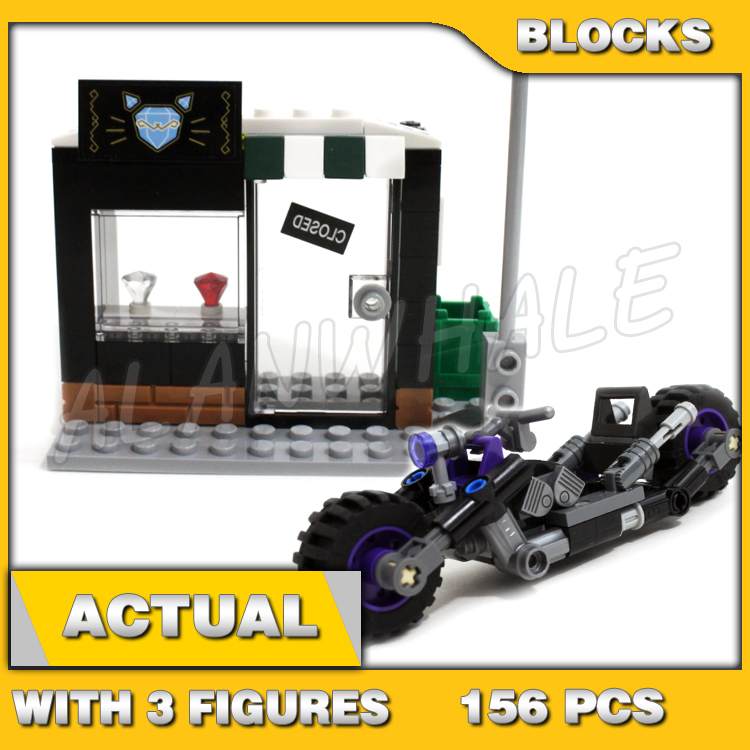 Kids Toys Stores - 156 個スーパーファイターキャットガールキャットサイクルチェイスバットサイクルジュエリーストア街灯柱 10627 ビルディングブロックおもちゃモデルと互換性あり