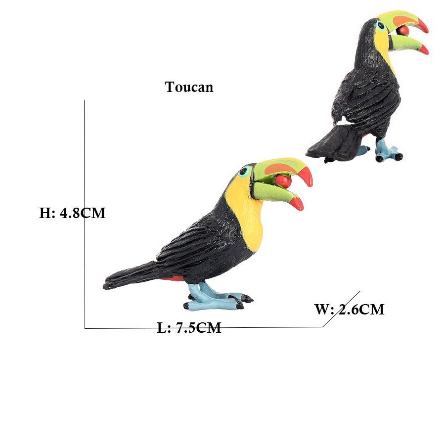 フクロウフラミンゴ七面鳥シーホークモデル動物フィギュアプラス - Kids Toys Under 200 のレビューと価格