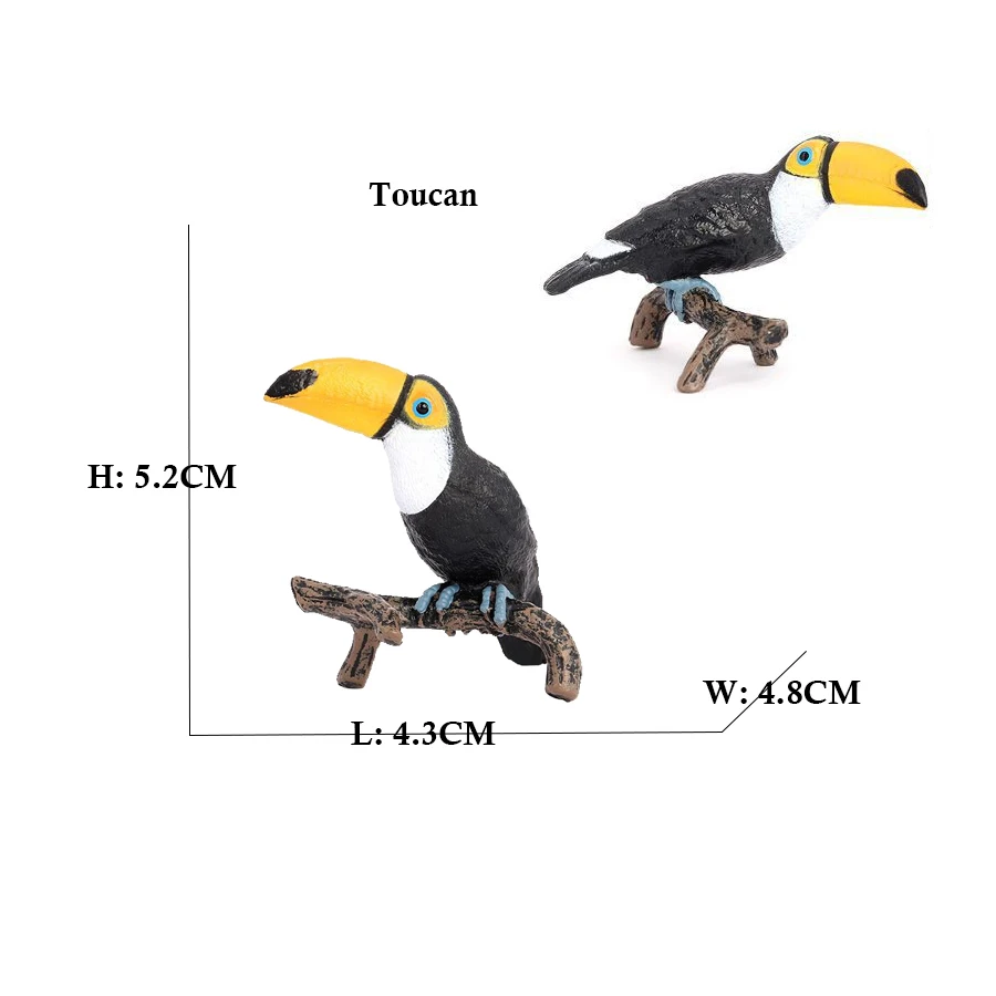 鳥動物置物コウノトリシーホークスイーグル七面鳥フラミンゴカワ - Kids Toys Under 200 のレビューと価格