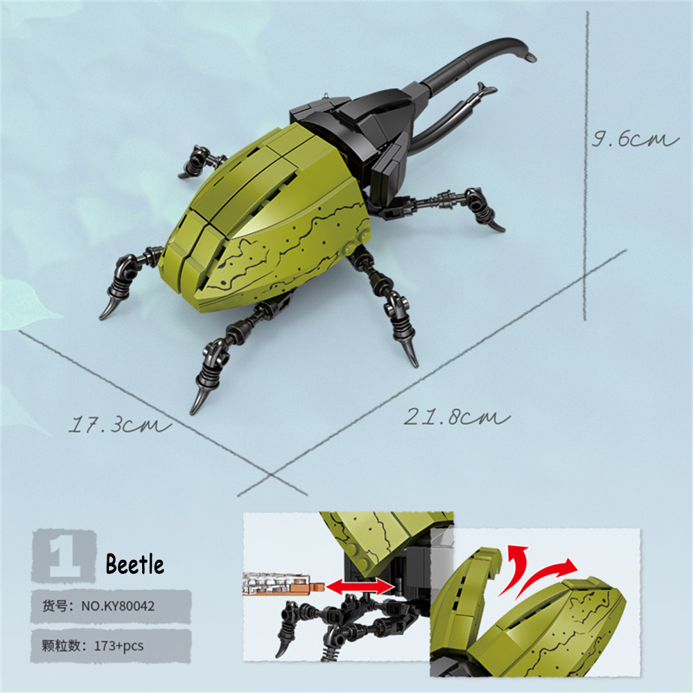 バタフライ昆虫ビルディングブロックおもちゃセット子供用、長持 - Kid Toys And More のレビューと価格