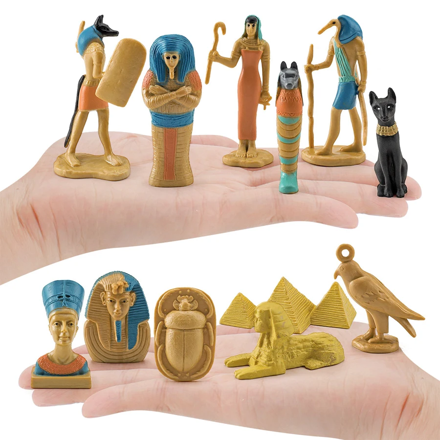 ミニ置物古代エジプトアヌビスフィギュア神ピラミッドスフィンク - Kids Toys Under 200 のレビューと価格