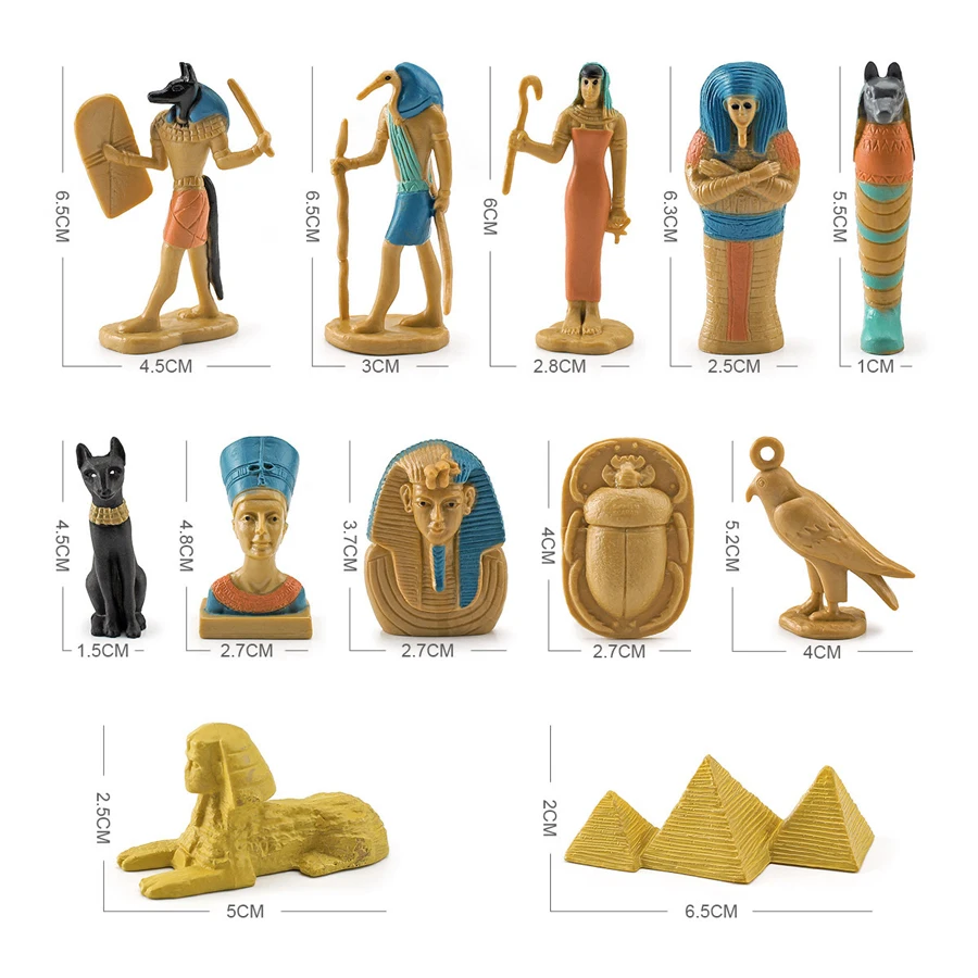 ミニ置物古代エジプトアヌビスフィギュア神ピラミッドスフィンク - Kids Toys Under 200 のレビューと価格