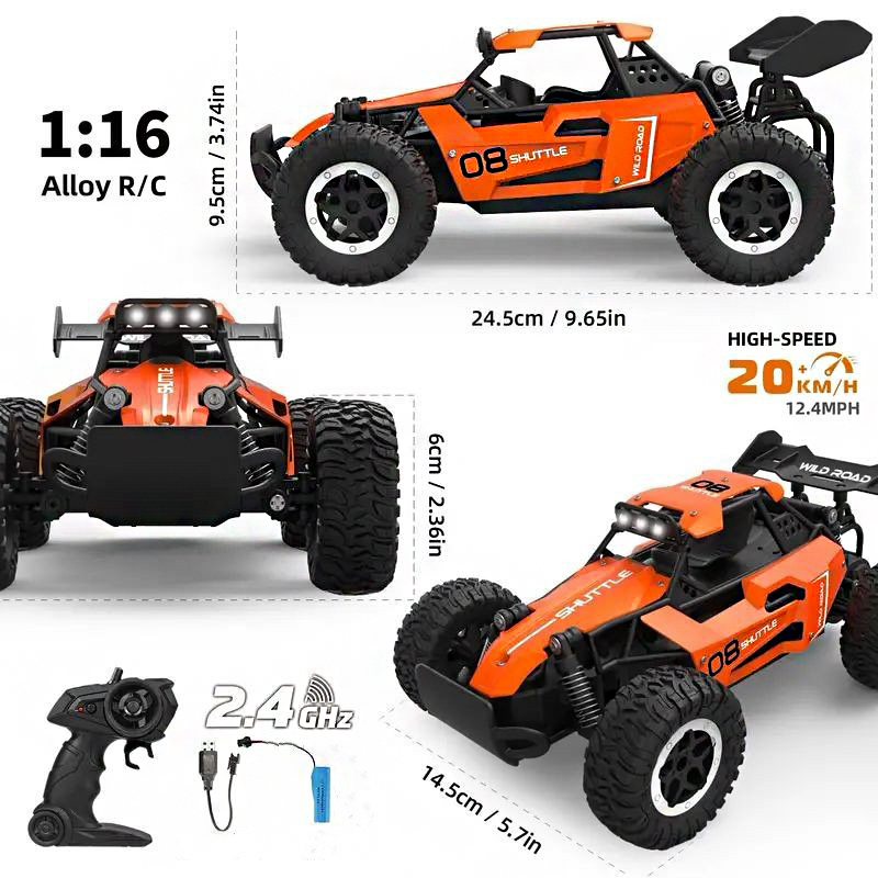 1:16高速RCカー 2.4G 20KM/H 2WD/4WD - Kids' Toys Channel のレビューと価格