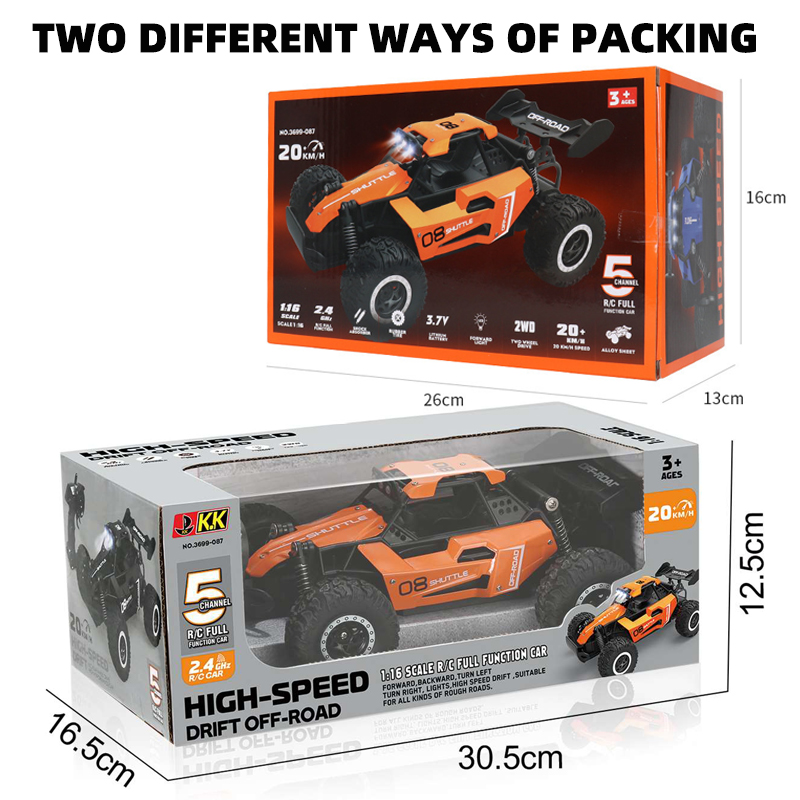 1:16高速RCカー 2.4G 20KM/H 2WD/4WD - Kids' Toys Channel のレビューと価格