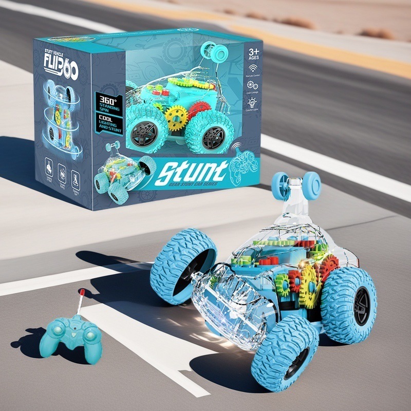 ワイヤレス電動リモコンスタントフリップカー 4チャンネル 透 - Kids' Toys Channel のレビューと価格