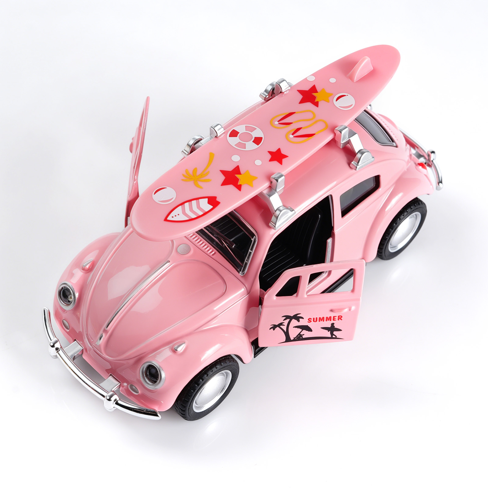 1:36 ピンクのフォルクスワーゲン ビートル ダイキャスト - Kids Toys Car のレビューと価格