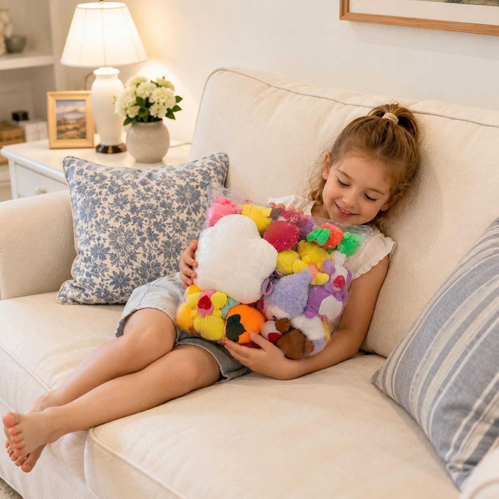 子供用ぬいぐるみ収納ケース 透明 防塵 ぬいぐるみホルダー  - Kids Storage Toys のレビューと価格