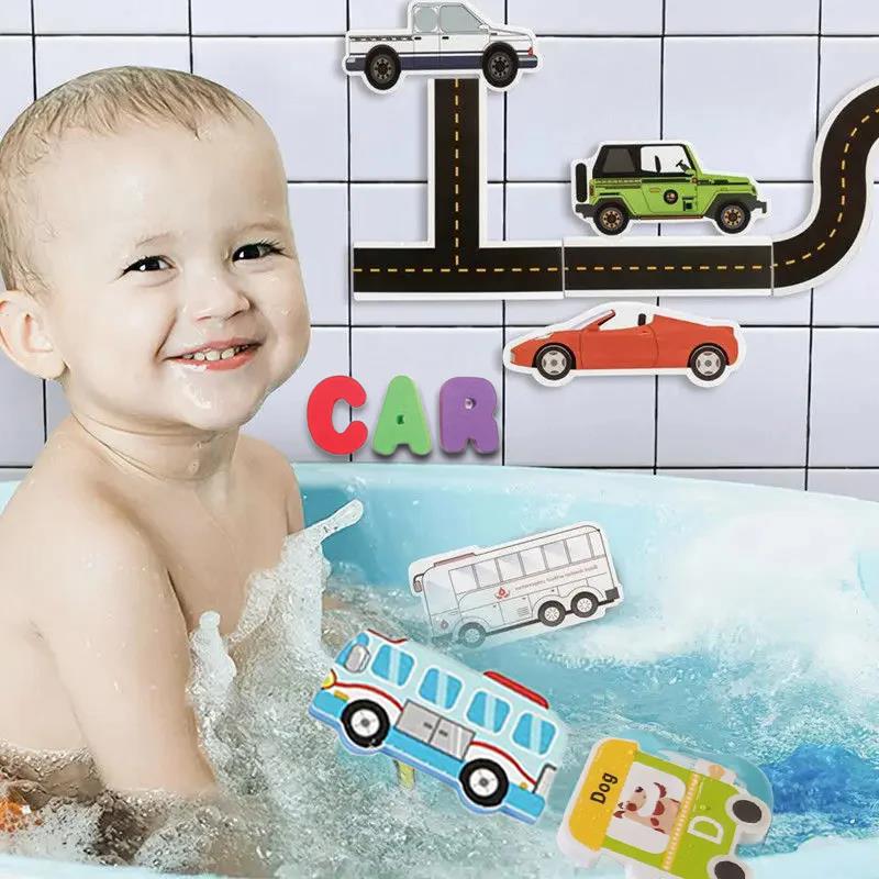 ベビーバスおもちゃ 文字 数字 交通 認知力向上 浮き輪 E - Bath Letter Number Foam のレビューと価格