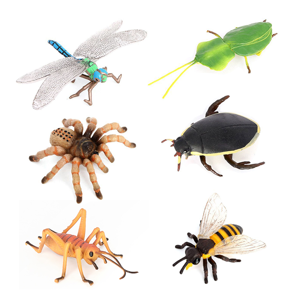 昆虫のおもちゃミニチュア昆虫フィギュア動物置物カブトムシ蜂ク - Kids Toys Under 200 のレビューと価格