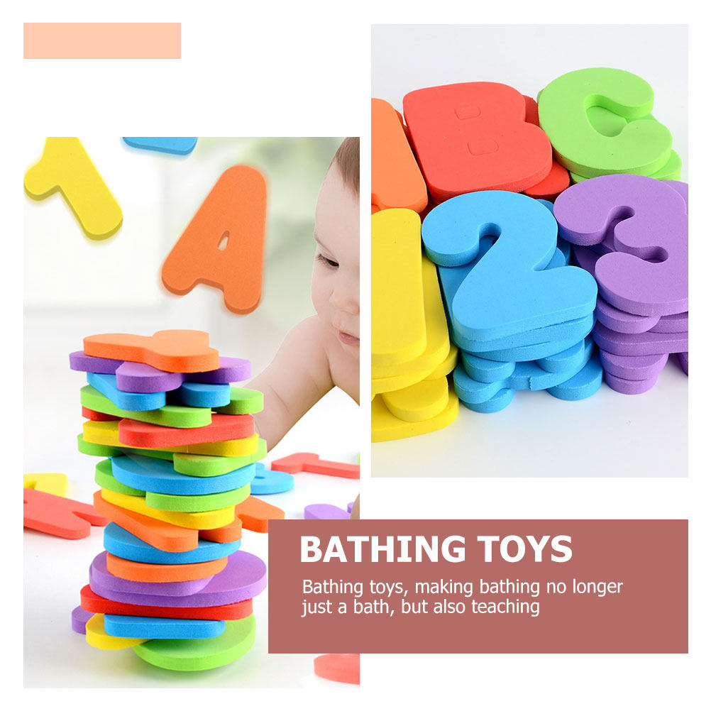 1セット アルファベット数字 バスプレイアイテム 教育用フォ - Bath Letter Number Foam のレビューと価格