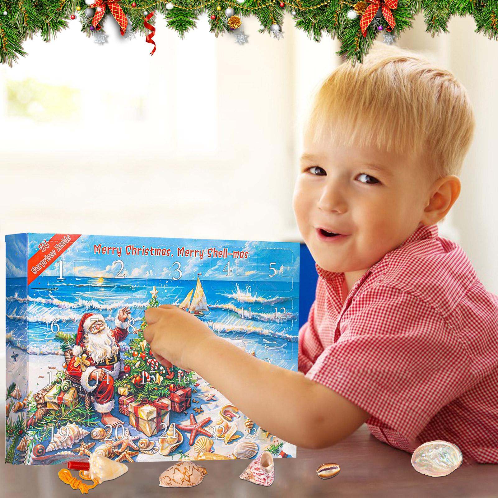 2025年 貝殻アドベントカレンダー クリスマスカウントダウ - Kids Toys Christmas 2025 のレビューと価格