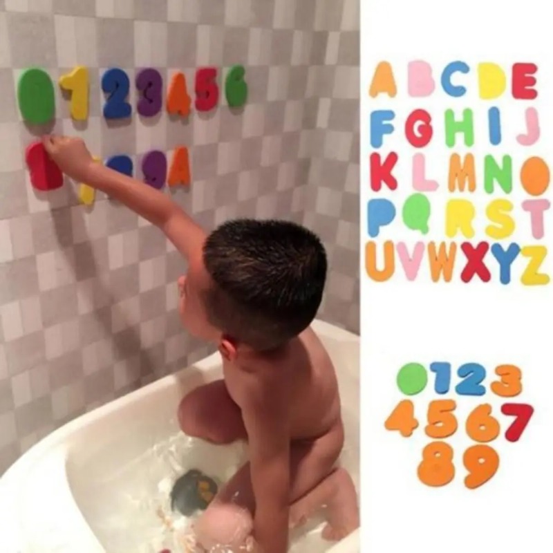 フローティングバスおもちゃ 1～3歳用 ソフト速乾フォーム  - Bath Letter Number Foam のレビューと価格
