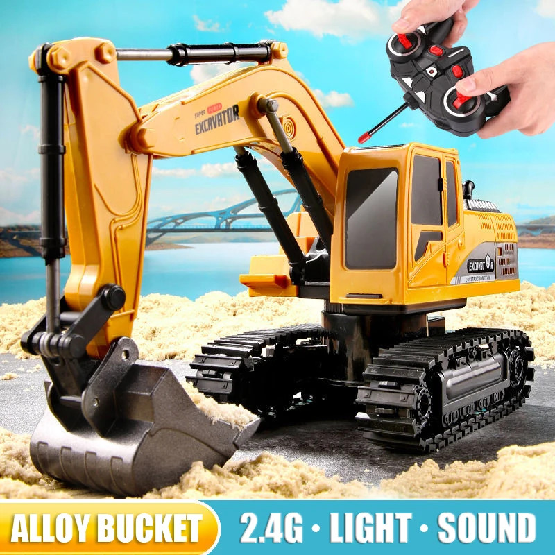 2.4Ghz 6チャンネル 1/24 RC掘削機、合金とプラ - Kids' Toys Channel のレビューと価格