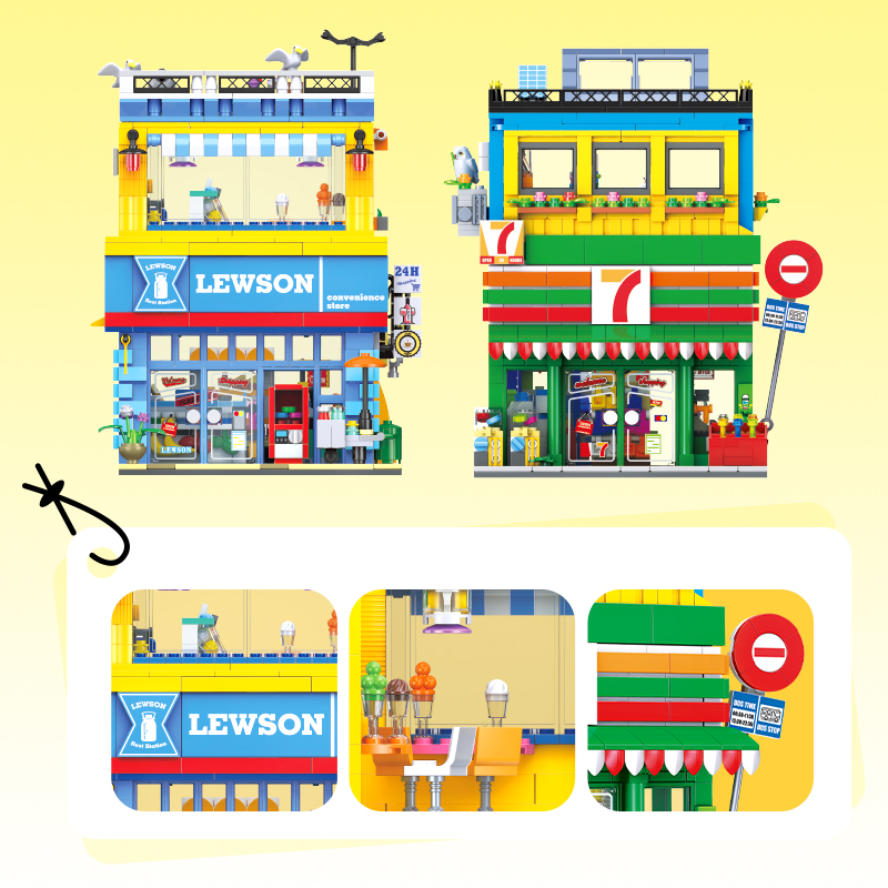 1263+ピース ストリートシーン コンビニエンスストア M - Kids Toys Stores のレビューと価格