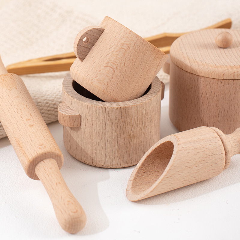 モンテッソーリ感覚啓発パズルおもちゃセット模擬キッチンティー - Play Kitchen Set のレビューと価格