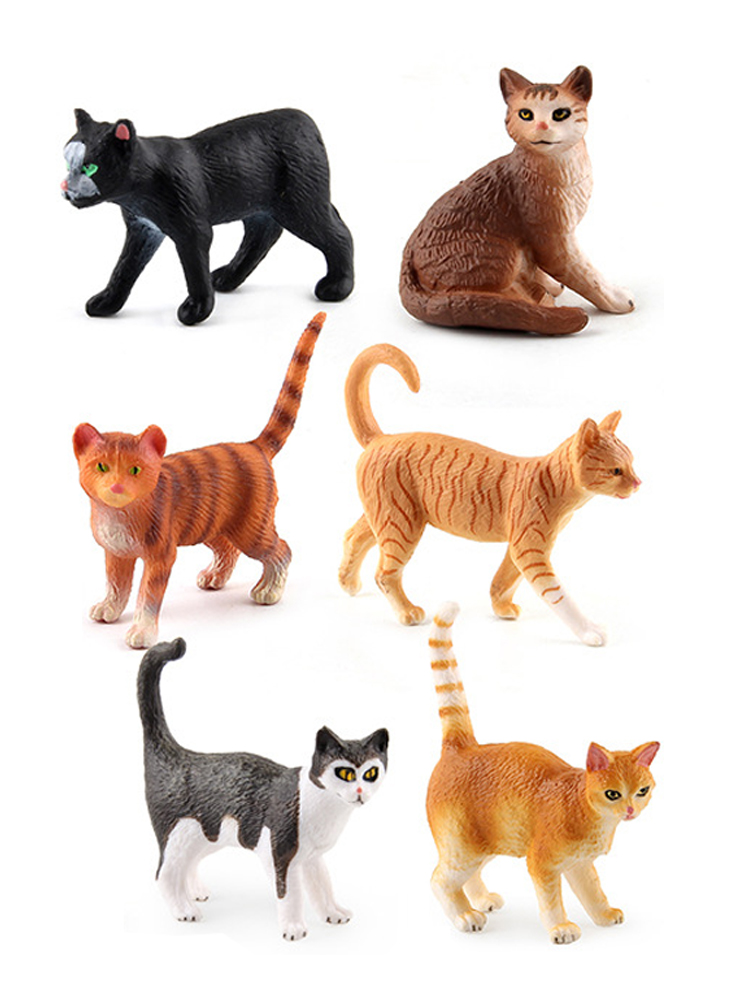 リアルなプラスチック猫フィギュアペルシャブリティッシュショー - Kids Toys Under 200 のレビューと価格