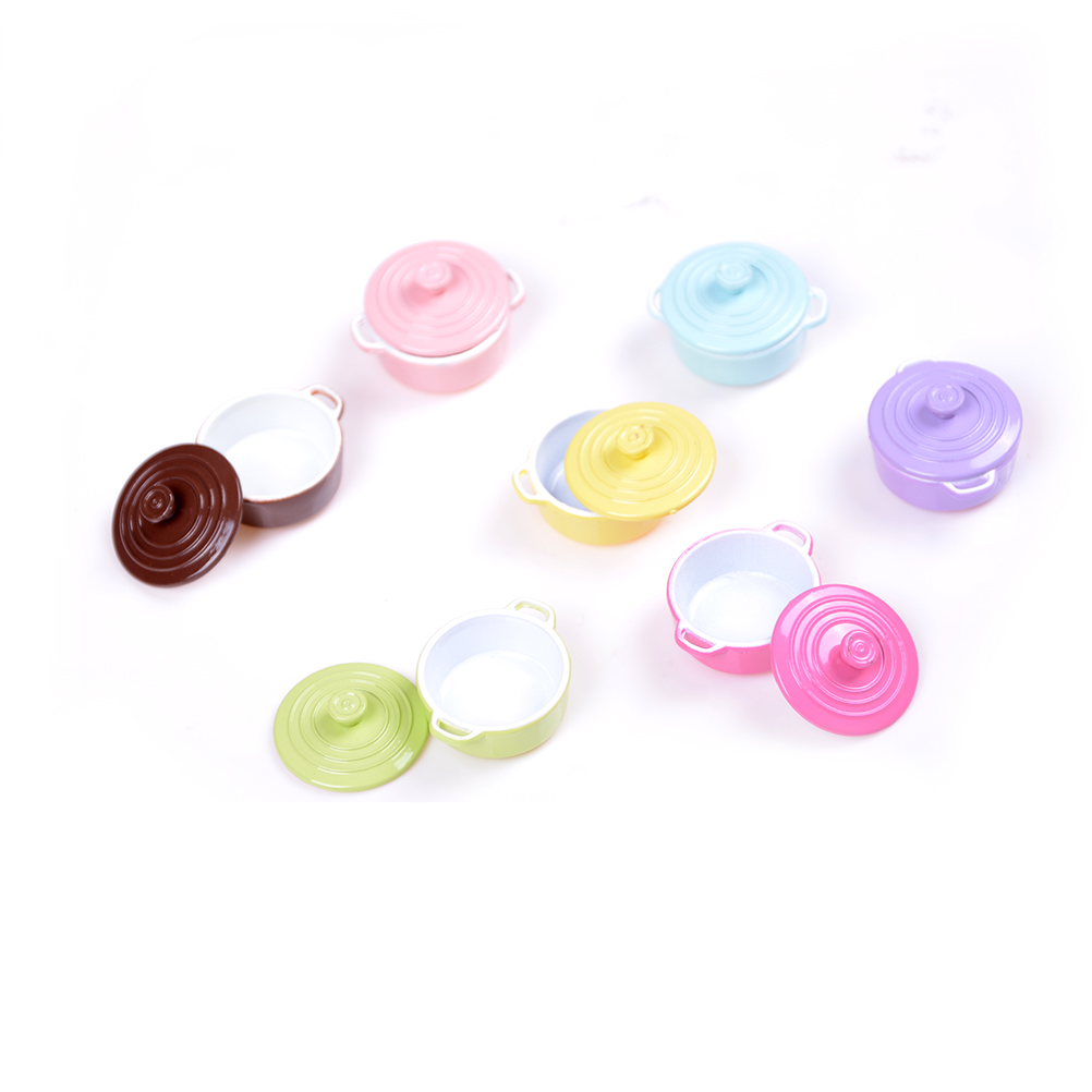 ドールハウス用ミニチュアキッチン用品,1:12スケール,蓋付 - Play Kitchen Set のレビューと価格