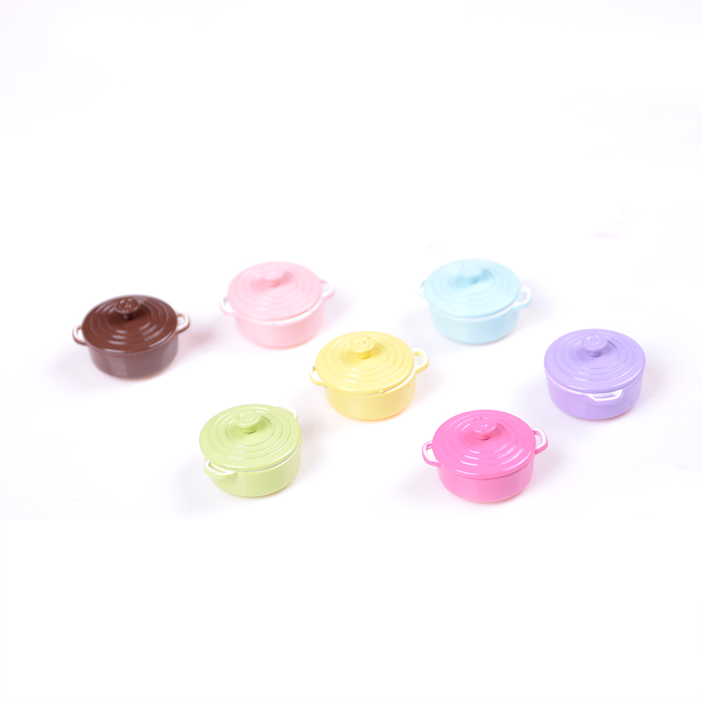 ドールハウス用ミニチュアキッチン用品,1:12スケール,蓋付 - Play Kitchen Set のレビューと価格