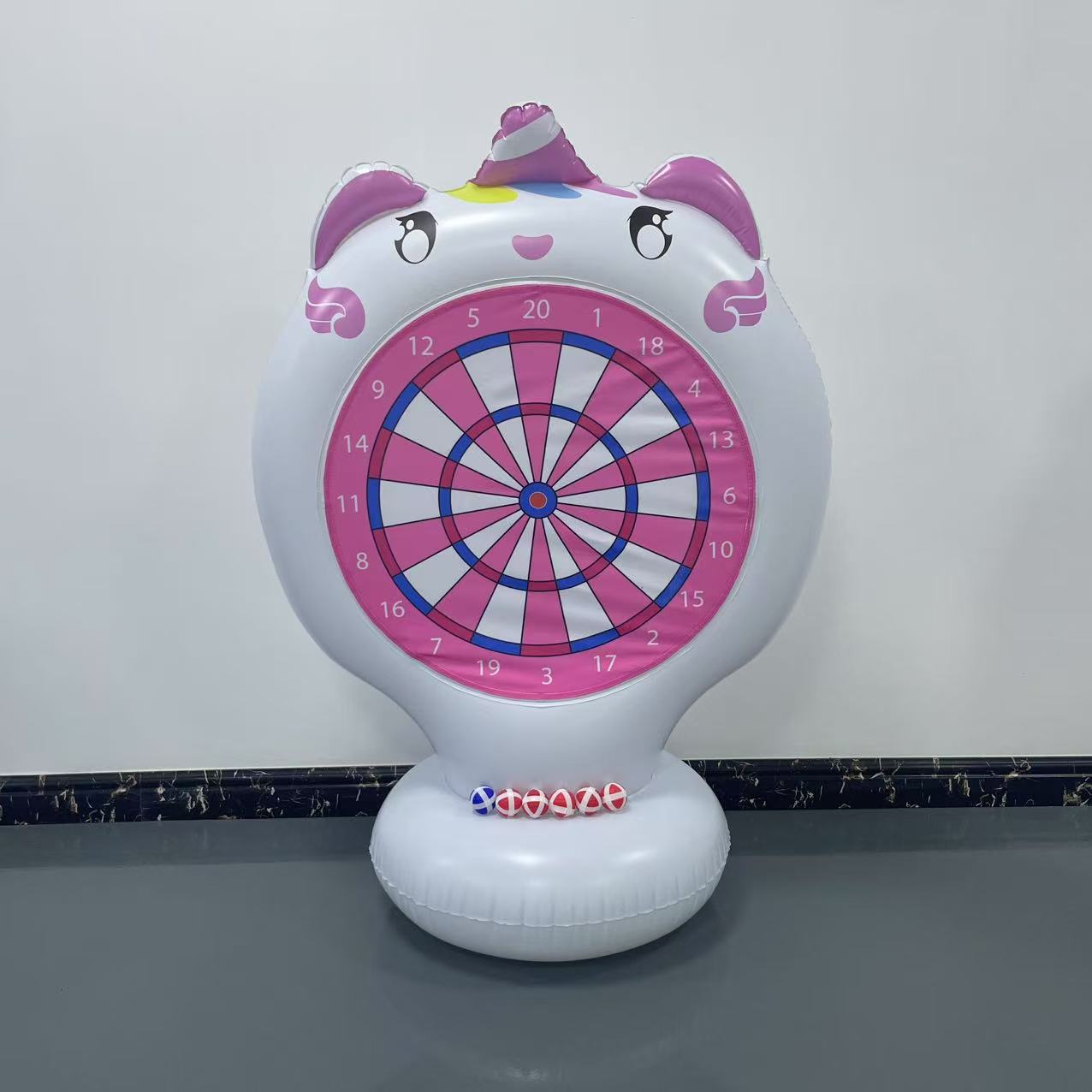 インフレータブルユニコーン投げゲームターゲット粘着ダーツ屋外 - Kids Toys And Games のレビューと価格